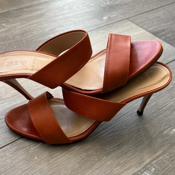 J. Crew Lena Two-Strap Heeled Slides - Picture 12 of 13